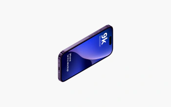 iphone 14 pro mockup deep purple