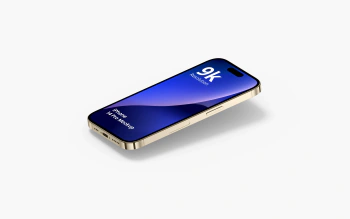 iphone 14 pro mockup gold