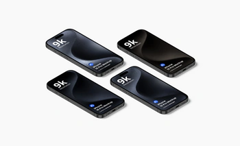 iphone 15 pro mockup black titanium